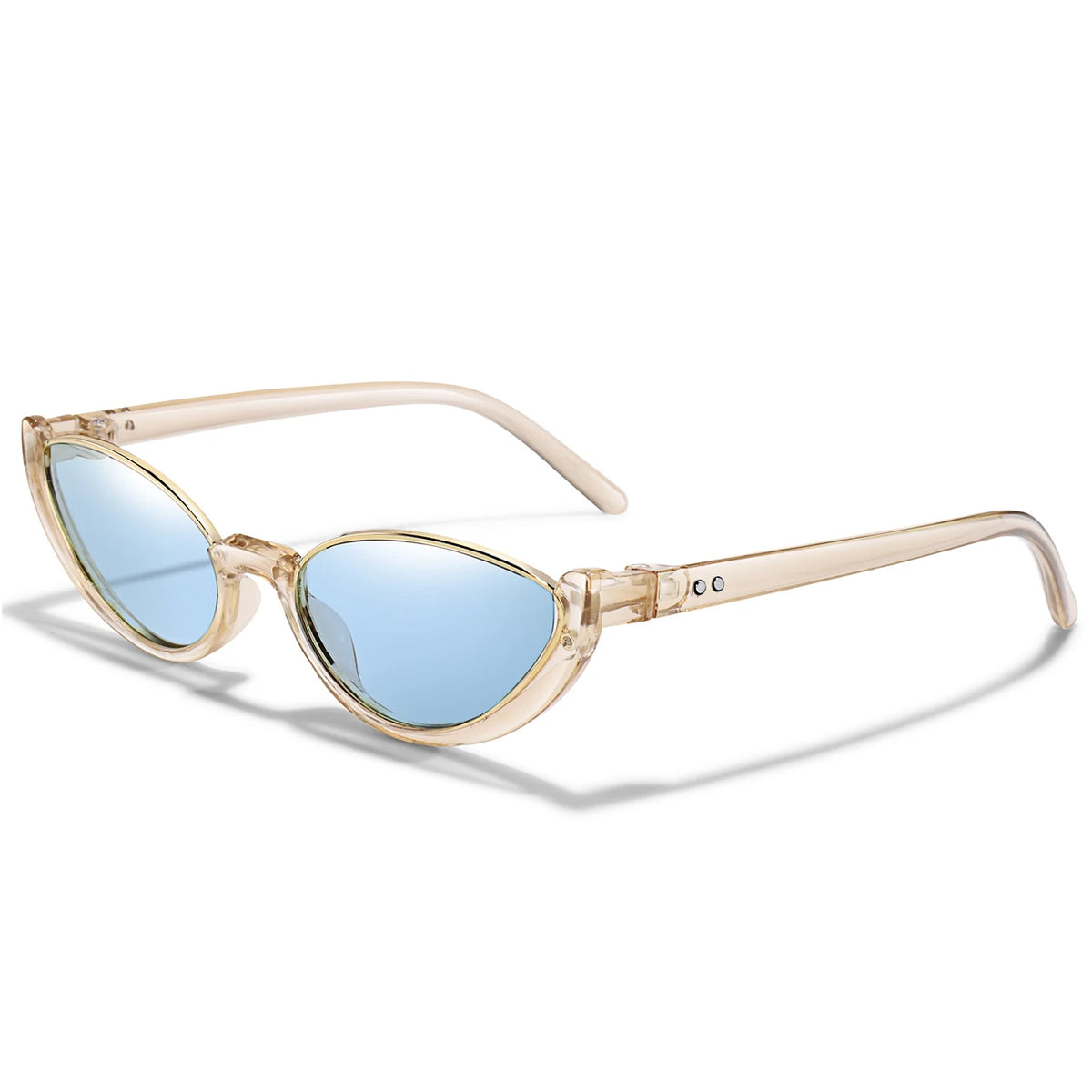 Women's Casual Sunglasses Half-frame UV Protection Glasses for Outdoor Activities Selfie Travel Driving Cycling