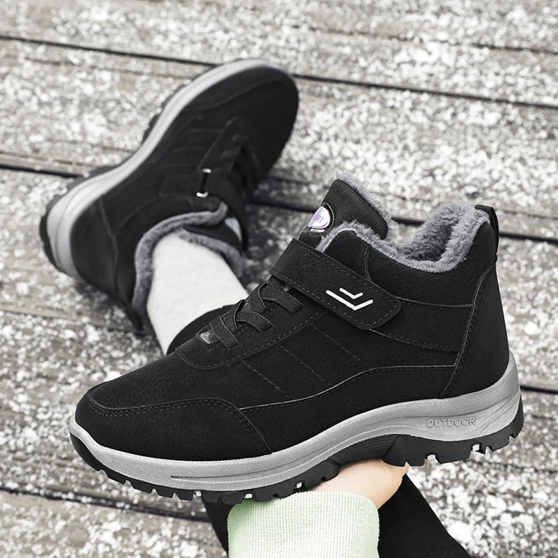 2025 Winter Casual Men Shoes Snow Booties Non-slip Ankle Boots Fur Shoes Botas Waterproof  Outdoor Men Work Ankle Boots Footwear