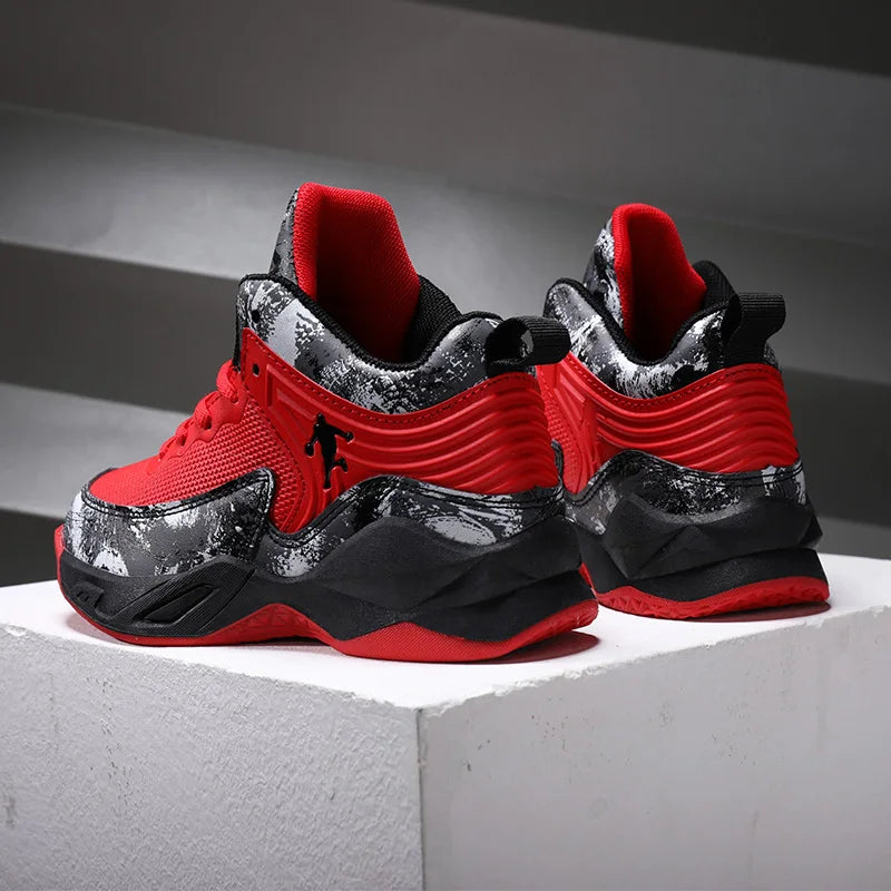 New Kids Brand Basketball Shoes Breathable Comforthable Children Sport Shoes Outdoor Boys Basketball Sneakers Girls Gym Shoes