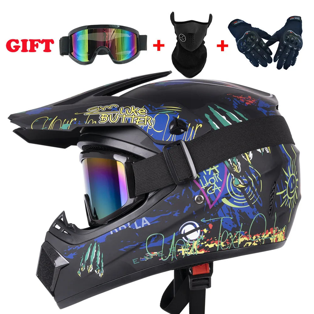Need Kids Gear? Youth Motorcycle Helmet Off-Road Dirt Bike ATV DH Cross Go-kart Capacete DOT