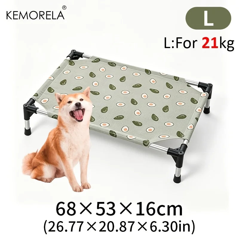 Elevated Pet Bed Breathable Pet Hammock Bed Detachable Washable Raised Cat Cot Moisture Proof Sleeping Bed for Small Dogs Kitten