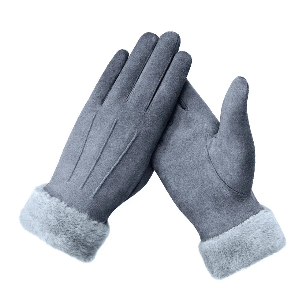 Winterize Thickened Gloves Women Cold Weather Warm Ladies Girls Snow Glove Touch Screen Gloves Running Cycling Driving Gloves