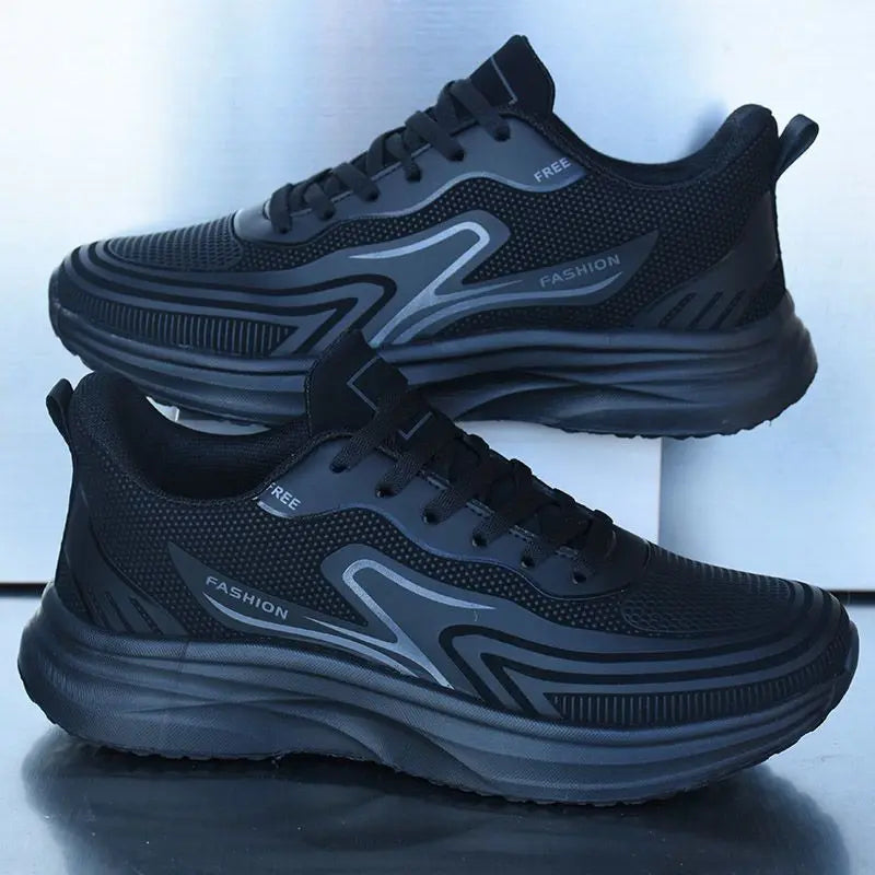 Men's Fashion Ultra-Light Waterproof Running Shoes Soft Sole Non-slip Durable Sneakers Outdoor Sport Shoes for Spring Autumn