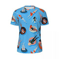 Sportswear T Shirt For Male Nautical Beach T Shirts Novelty Seaside Ocean Print Summer Tees O Neck Awesome Printed Clothes Gift