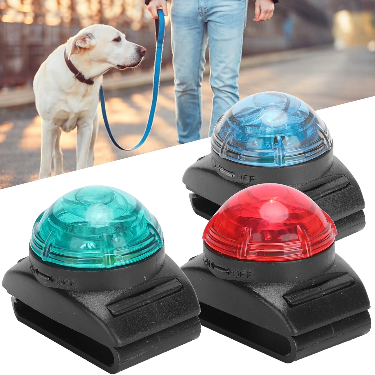 Pet Collar Light Pet LED Pendant Light Waterproof Luminous Bright Night Safety Warning Lamp Clip On Collars Dog Accessories