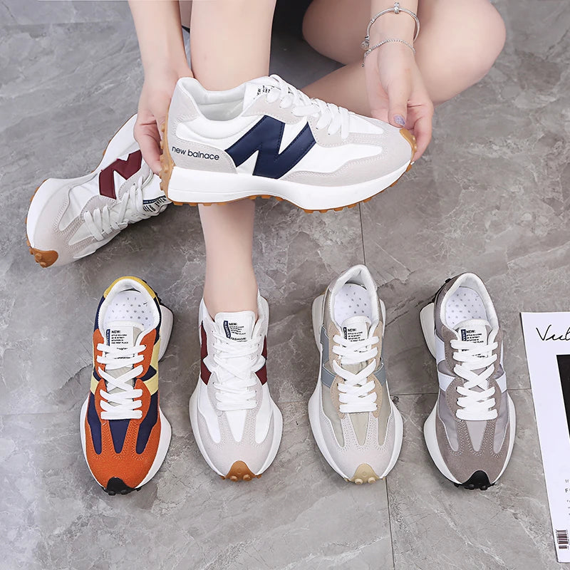 Fashion Women Sports Shoes Outdoor Female Casual Platform Shoes Thick Sole Walking Trainers Ladies Clunky Chunky Sneakers Women
