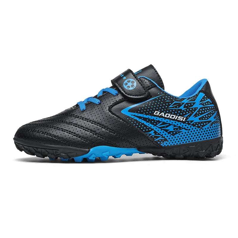 New Children Soccer Shoes Sports Society Field Boy Football Boots Futsal Fast Indoor Sneaker Original Ankle Football Boot Cleats