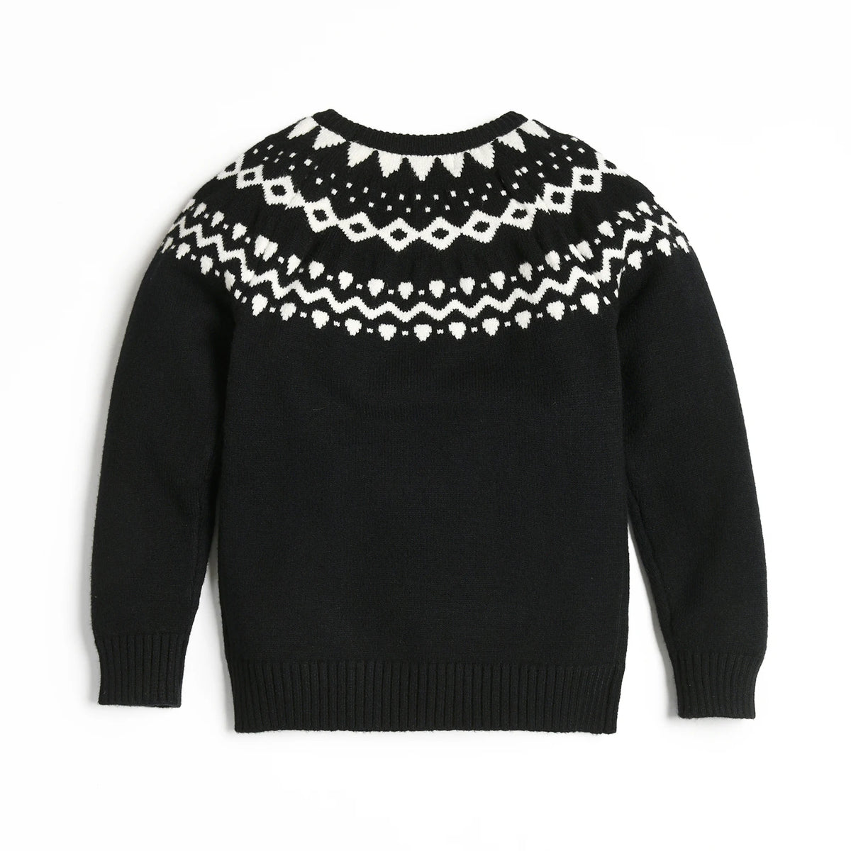 Kids Clothes Knitted Sweater O-Neck Girls Boys Baby Knitted Tops Children Brother Sister Holiday Clothing