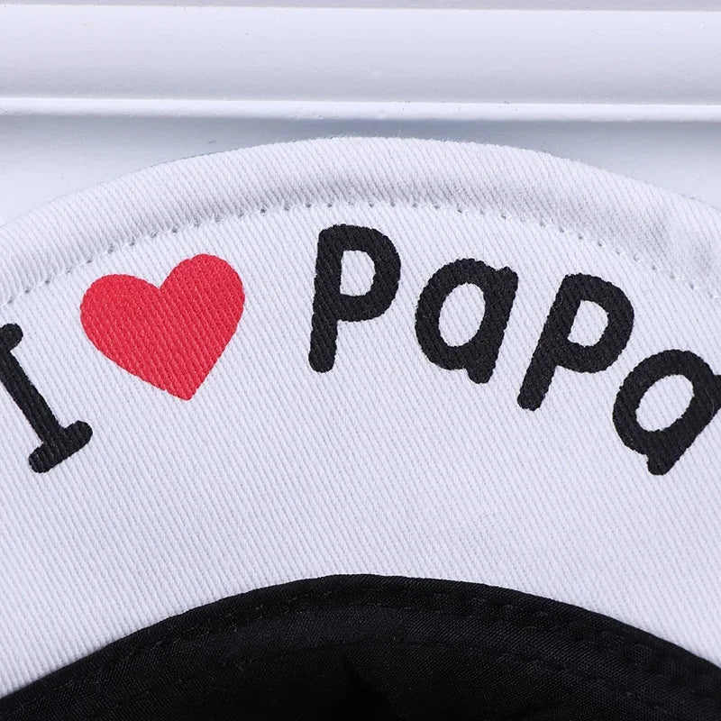 Baby Denim Baseball Cap I Love Mama  Summer Hat Kids Sun  For Boys And Girls Letter Children's Hats s