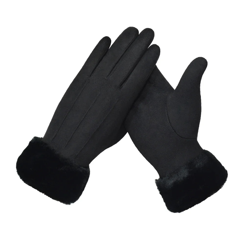 Winterize Thickened Gloves Women Cold Weather Warm Ladies Girls Snow Glove Touch Screen Gloves Running Cycling Driving Gloves