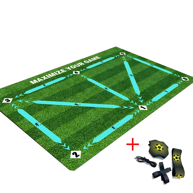 Football Training Mat Soccer Training Equipment Non Slip Foldable Kids Adults Training Indoor Ourdoor Equipment Dribble Trap