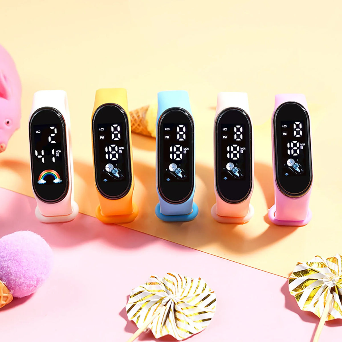 Kids Wristwatch Children Watch Led Wristband Watch Kids Waterproof Led Wristband Watch Silicone Digital Kids Watch Colorful 2026