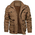 Men's Autumn and Winter Thick Jacket Men's Casual Warm and Cold Resistant Loose Full Zipper Cardigan Jacket Men's Jacket