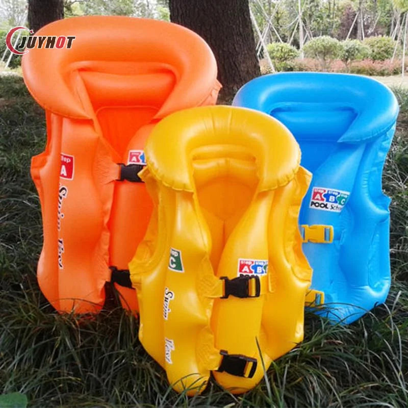 Kids Swimming Safety Jacket Portable Inflatable Life Jacket Comfortable Life Waistcoat For Boating Fishing Drifting 1PC
