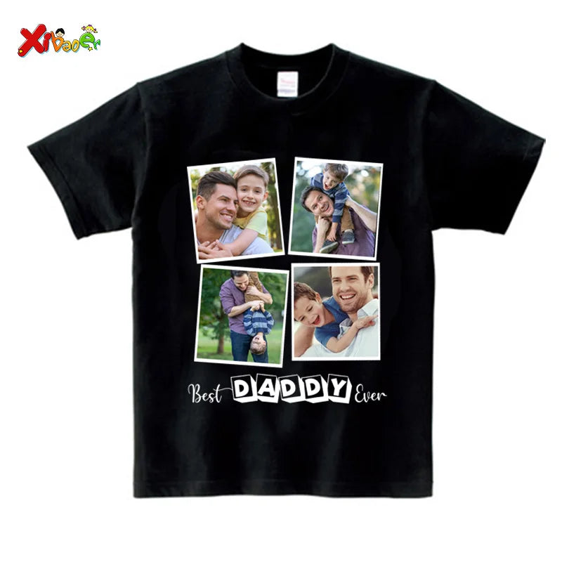 Personalized Father's Day Shirt Custom Photo Shirt Dad T-shirt Personalized Gift Shirts for DADDY T Shirt Baby Bodysuit Gift KID