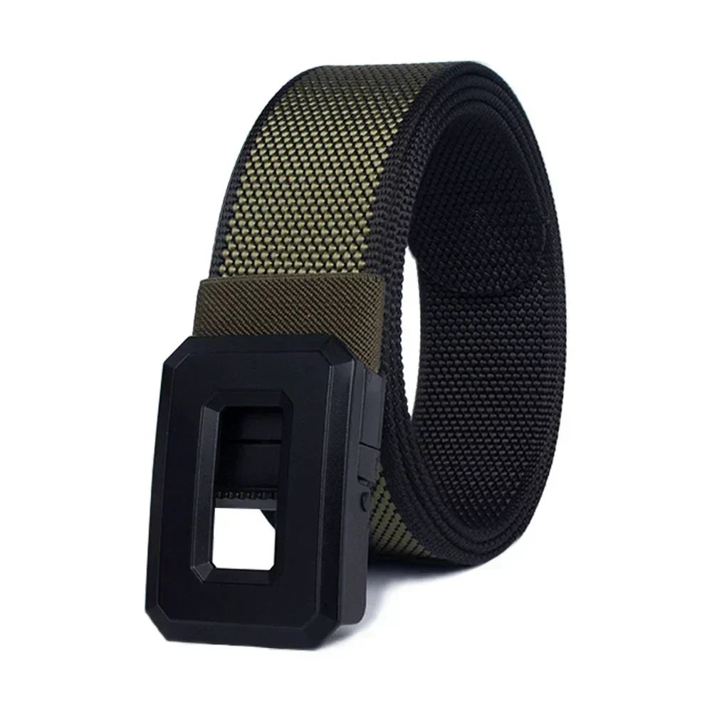 Men Belts Automatic Buckle Tactical Belt Women Fashion Canvas Belts Male Outdoor Fashion Designs Military Belts for Women