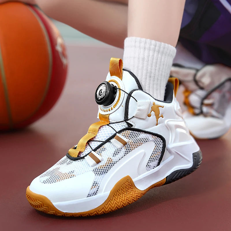 Kids Basketball Shoes Boys Sneakers Non-slip Child Trainer Basket Shoes Outdoor Children Sport Shoes Sneakers Sportschuhe Kinder
