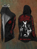New style hoodie2025Cross-border European and American Style Men's Hoodie Cardigan Tough Guy No Zipper Printed Halloween Hooded