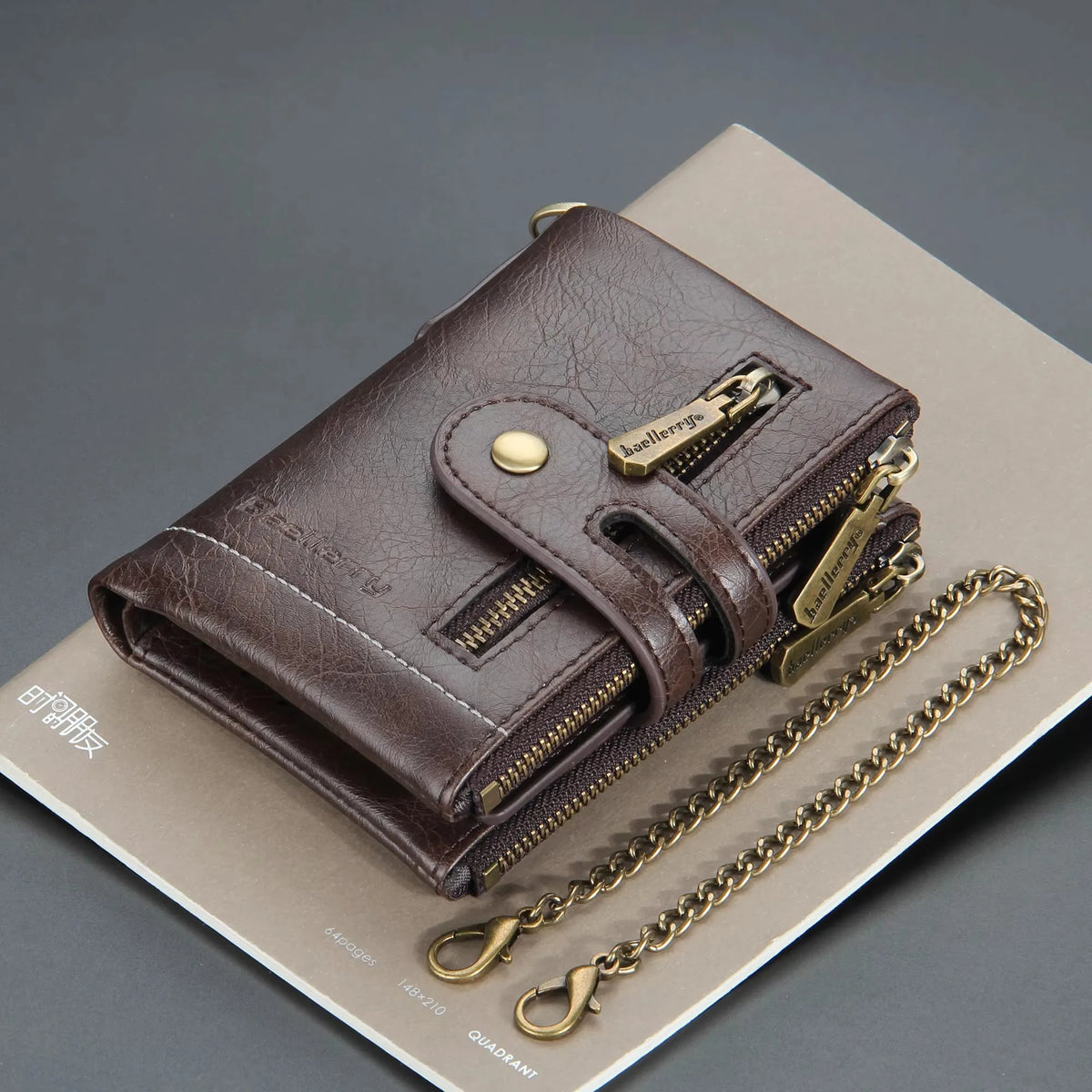 New Men Wallets Name Engraving 11 Card Holders Men Short Purse Double Zipper Coin Pocket High Quality Male Purse Cartera