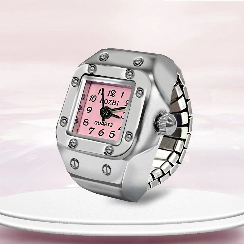 Fashion Rings Finger Watches for Women Men 2025 Fashion Party Quartz Watches Unisex Couple Rings Jewelry Gifts