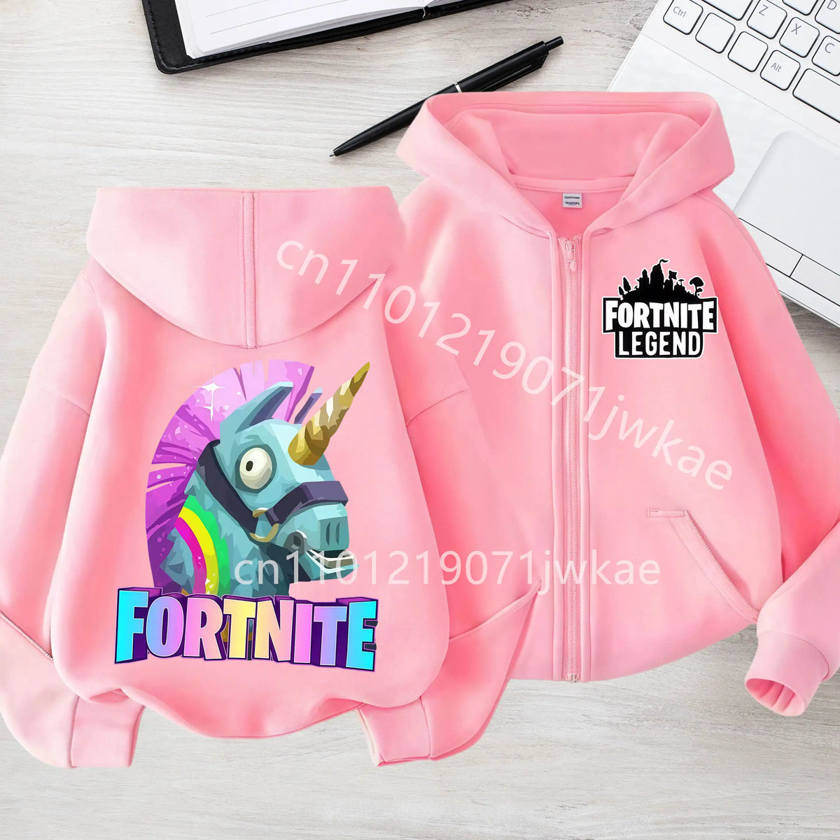 Kids Boys Coat Jackets 2026 Spring Children Clothing New Fortnites Child Zip-up Hoodie Cartoon Anime Hoodies Casual Breathable