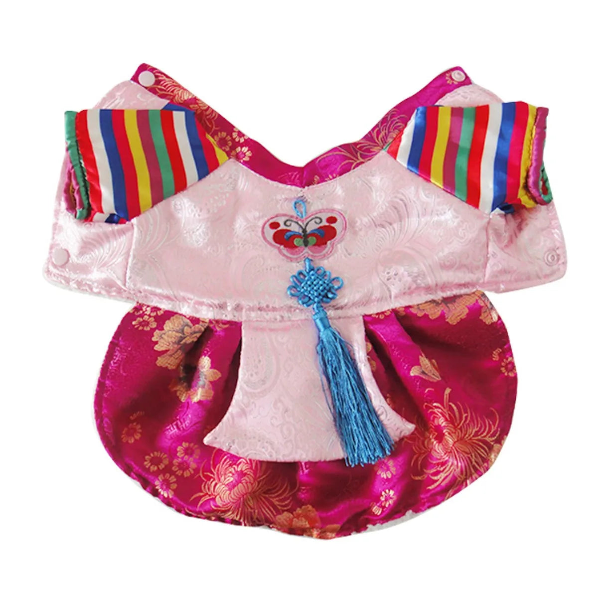 Pet Dog Cat Korean Festival Jackets Winter Dress Coat Gorgeous Clothing for Dog Noble Hanbok Fleece Dog Clothes Puppy Clothing