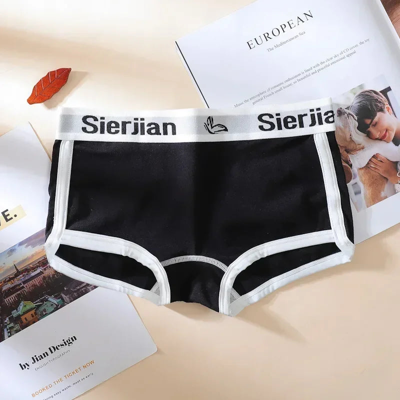 Sports Fitness Panties for Women Cotton Female Underwear Mid-waist Underpants Cozy Underwear Women Safety Pants Womens Shorts