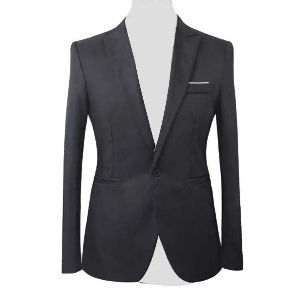 Men Suit Formal Party Long Sleeve Suit Pants Men s Solid Color Slim Fit Casual Business Suit Set Business Two piece Set