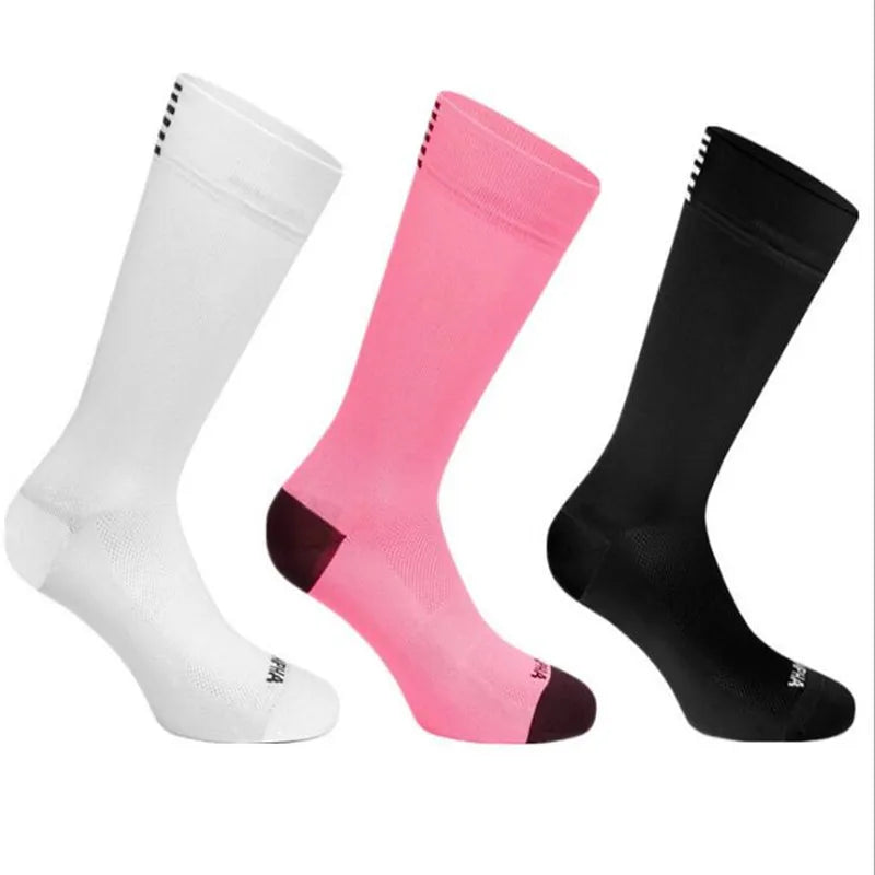 2 Pairs Cycling Socks Men Mesh Breathable High Quality Professional Competition Brand Sport Running Socks Road Bicycle Socks
