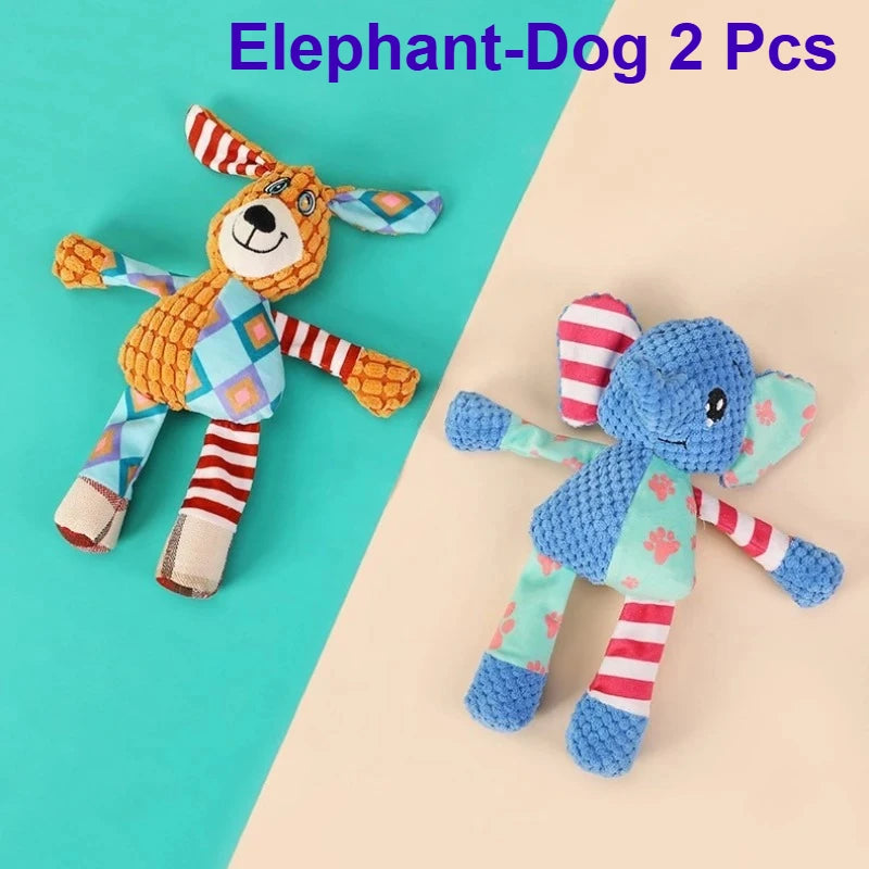 1/2 Pcs Pet Toys Dog Toys Plush Toys Bite Resistant Grind Teeth Relieve Boredom Make Noise Pet Supplies
