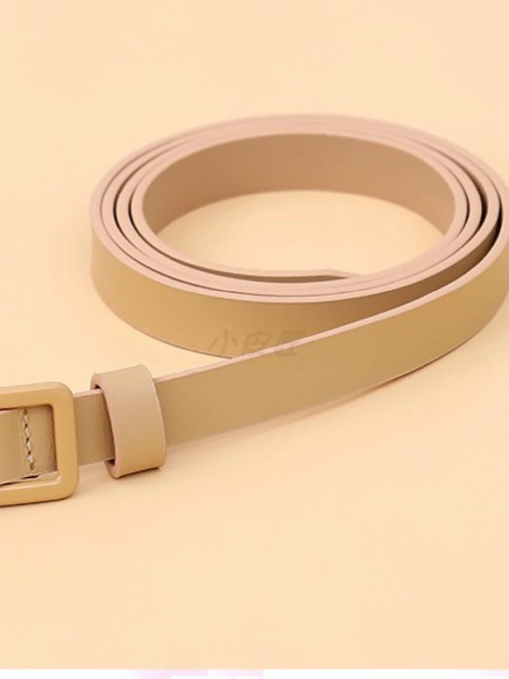 Fashion Belts for Women Metal Buckle Waist Belt Knotted Thin Belts for Jeans Dress Leather Belt Adjust Skinny Waistband