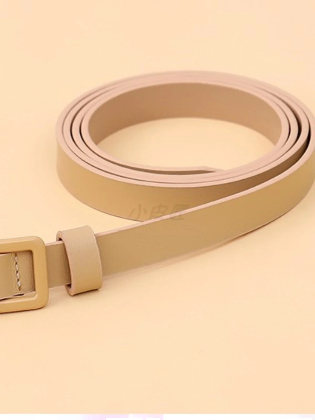 Fashion Belts for Women Metal Buckle Waist Belt Knotted Thin Belts for Jeans Dress Leather Belt Adjust Skinny Waistband