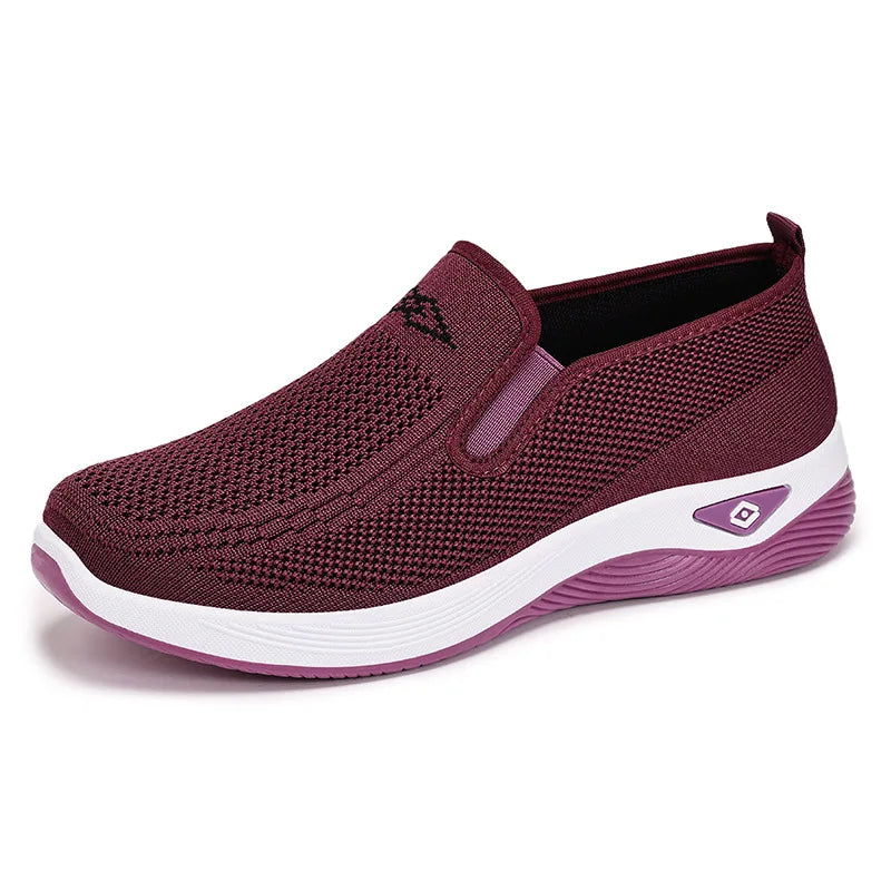 Women Casual Sports Shoes Breathable Lightweight Sneakers Anti-slip Flats Outdoor Running Walking Shoes Female Vulcanized Shoes