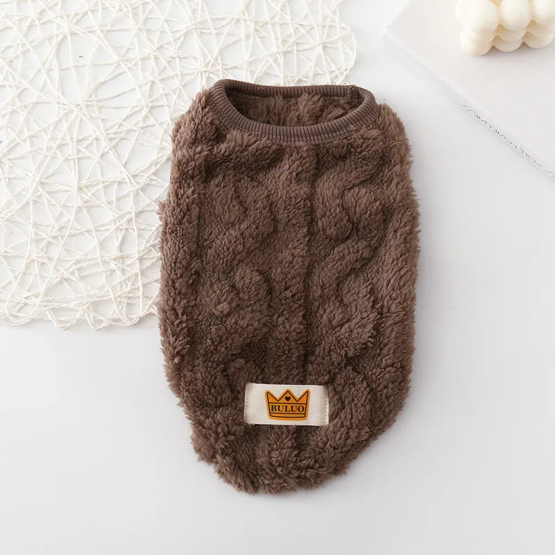 Sweater for Cat Warm Puppy Hoodie Cute Dog Sweaters for Small Dogs Chihuahua Knit Sleeves Puppy Winter Fleece Harness Clothes