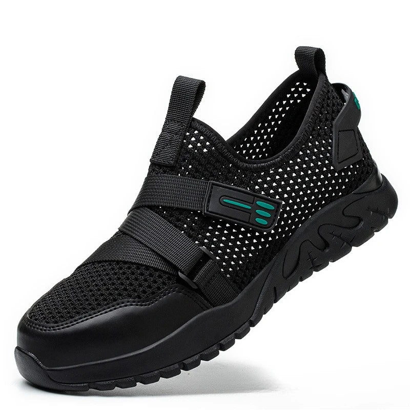 Men's Safety Shoes Anti Smash Anti Puncture Mens Work Shoe Breathable Labor Protection Shoes Wear Resistant Summer Men Shoes