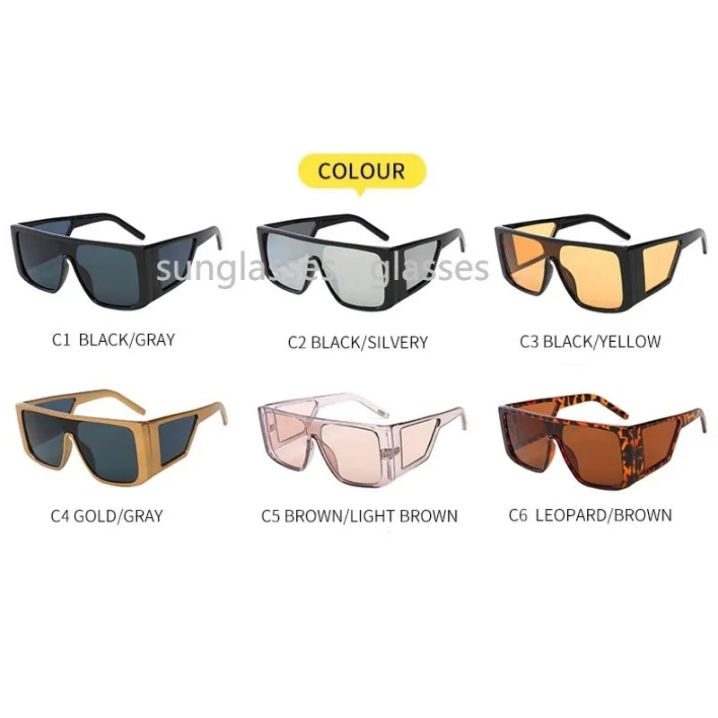 Oversized Sunglasses Men Retro Male Goggle Glasses