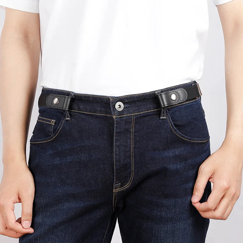 Buckle-Free Belt for Women Girls Jeans Pants Dress No Buckle Stretch Elastic Waist Belt, No Bulge, No Hassle Belts