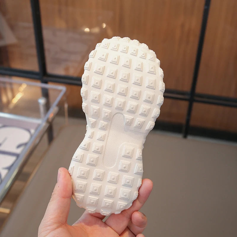 Children's Sports Sandals 3-18 Years Old Blue Hollow Breathable Boys Girls Casual Shoes Light Purple Soft Non-slip Kids Sneakers