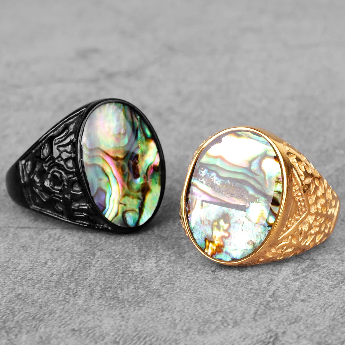 Stainless Steel Men Women Rings Pearl Simple Fashion Luxury Unique Trendy for Male Boyfriend Jewelry Creativity Gift Wholesale