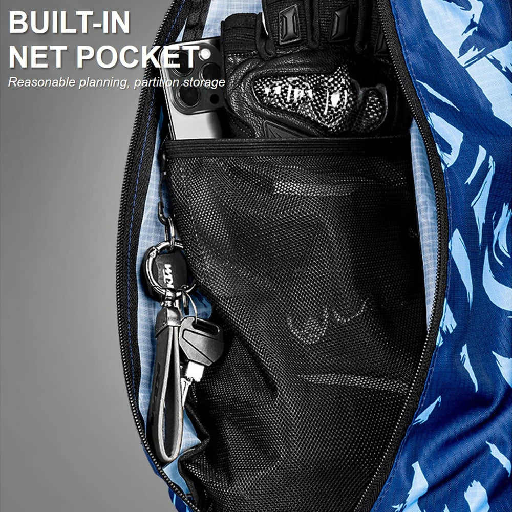 Simple Style Motorcycle Helmet Bag for Men Women Full Face Helmet Backpack Outdoor Sport Cycling Travel Bag Water-Repellent
