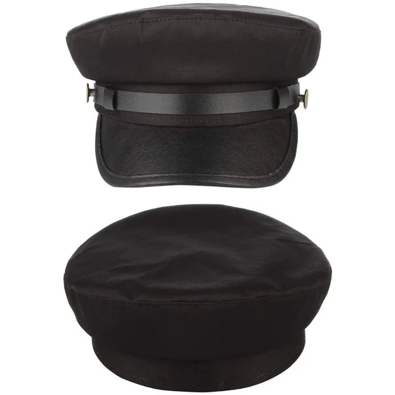 Chauffeur Hat for Men Women, Classic Vintage Captain Hat Newsboy Cap Costume Hats