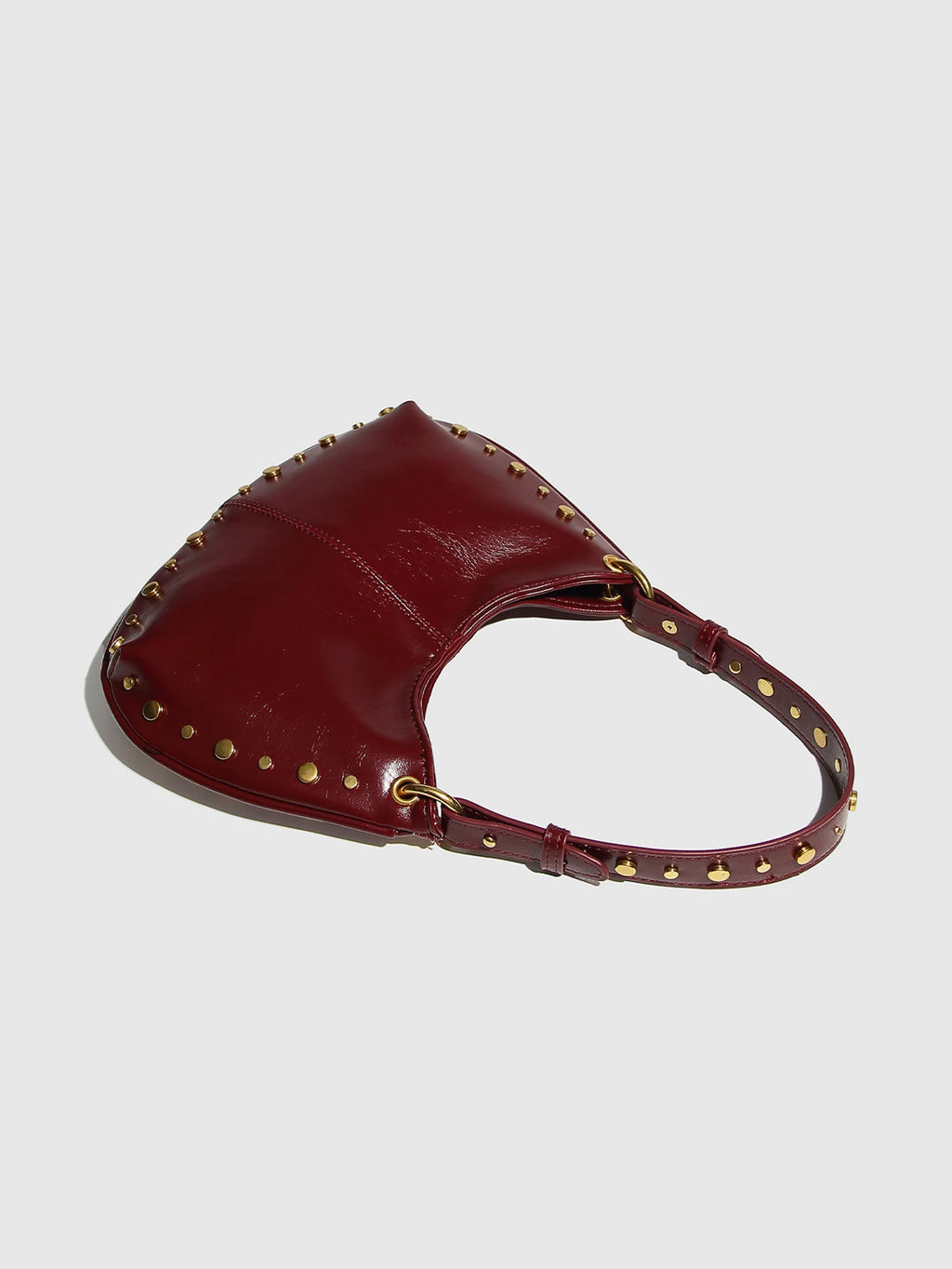 2025 New Fashion Trendy Underarm Bag Riveted Handbag Chain Shoulder Bag Boston Crossbody Bag