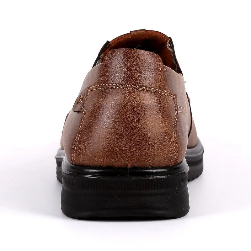 Men's Loafers High Quality Cow Leather Casual Shoes Fashion Handmade Leather Shoes Moccasins Comfort Soft Leather Driving Shoes