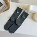 Fashion Socks For Women Autumn Designer socks Loose Socks Cotton Embroidery Heart Trendy Letter Simple Crew Socks Women Street