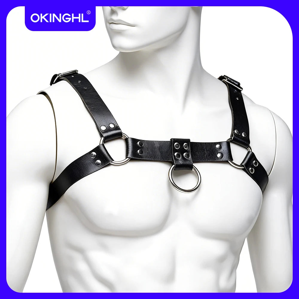Stylish men's suspenders, trendy shoulder straps, decorative belts, casual and versatile, suitable for various trendy outfits.