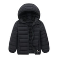 Kids Down Jackets For 3-14 Years Autumn Winter Boys Girls Warm Solid Down Coats Teens Hooded Zipper Outerwear Children Clothing