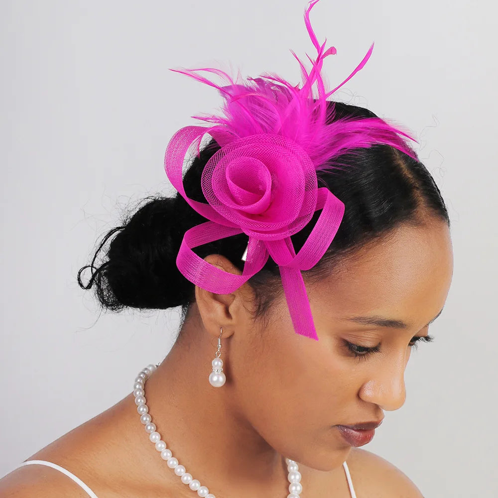 1 Pc Fascinators Hats for Women Tea Party Fascinator Hats Vintage 50s Headwear Wedding Church Derby Hat Hats Tiny Hats