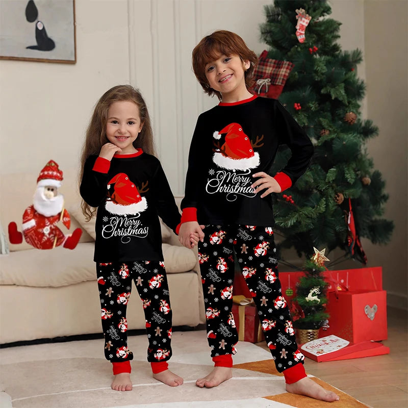 Christmas Family Matching Outfits Pajamas Family Look Clothing Sets 2 Pieces Suit Father Mother Kids Baby Xmas Sleepwear Pyjamas