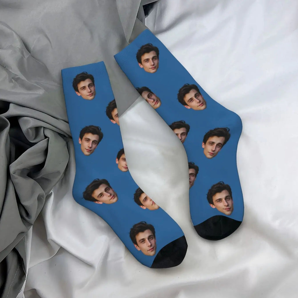 Customized face-shaped socks  Unisex customized socks  Personalized picture socks  Photo socks  Customized socks as gifts