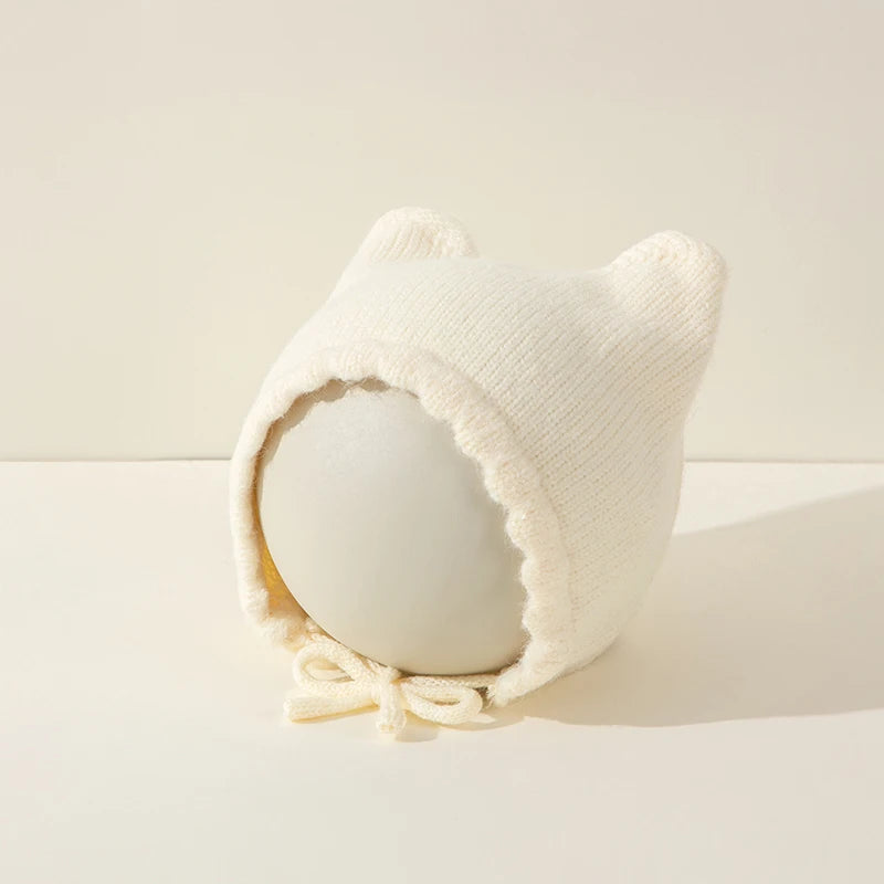 Baby Hats Autumn/Winter Baby Boys Girls Knitted Hat Toddler Knit Woolen Hat Children's Ear Protection Hats Infant Kids Warm Cap